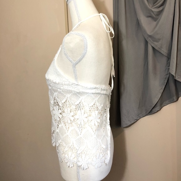 Crochet lace halter crop top & maxi skirt 2-pc set - Picture 7 of 15